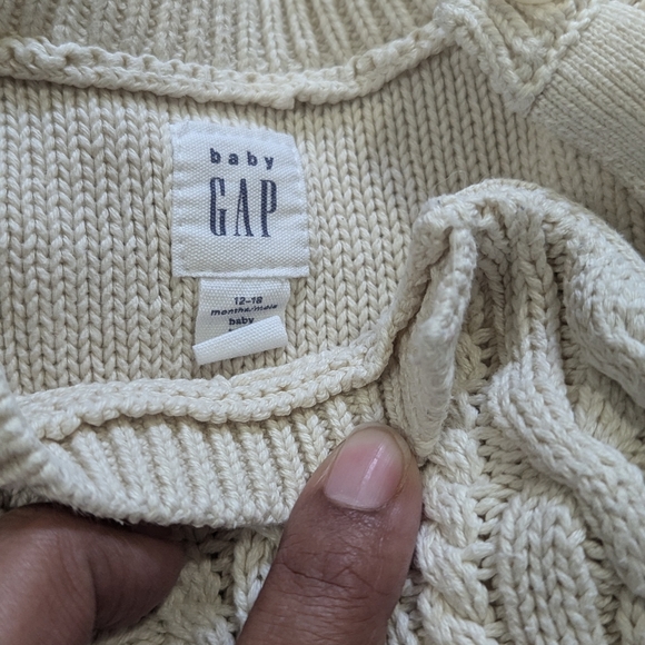 Cableknit Romper Size 12-18 month - Picture 2 of 2